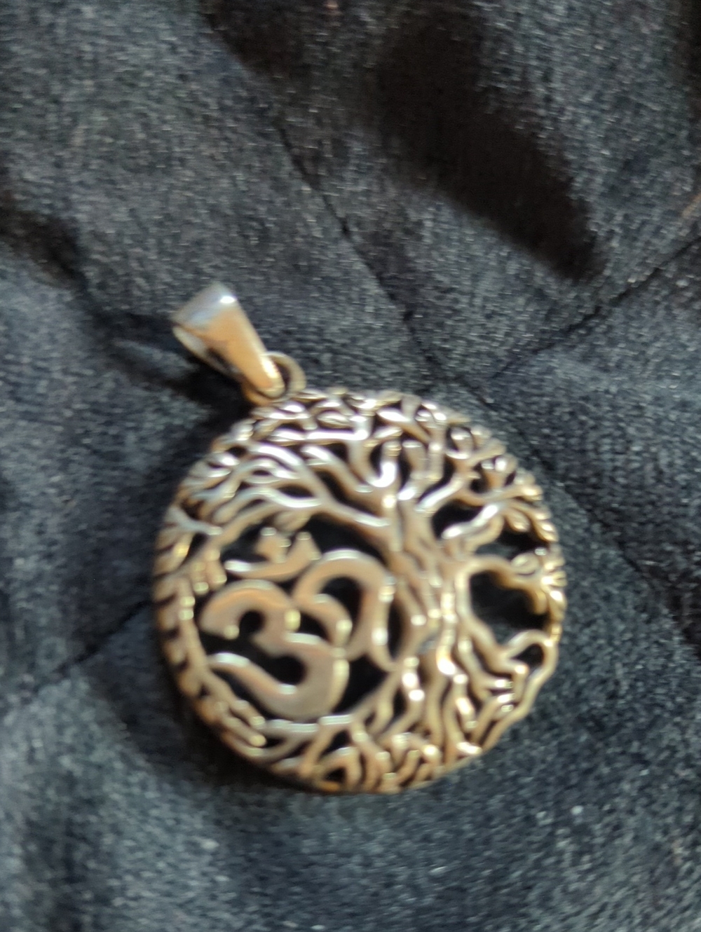Sterling Silver Tree of Life OM Pendant Necklace - Women's Jewelry